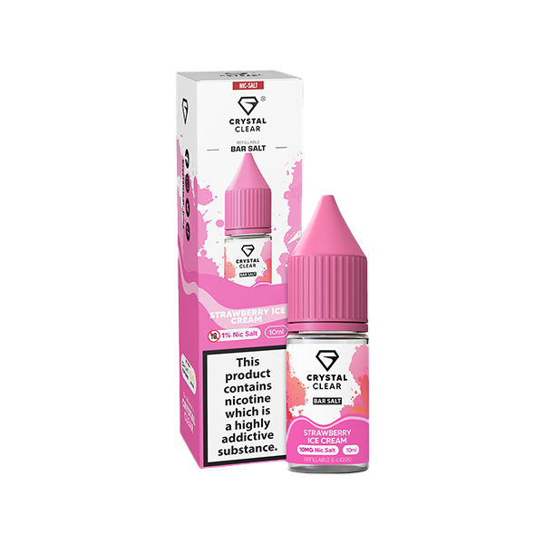 10mg Crystal Clear Nic Salt 10ml (50VG/50PG) - www.justgovape.co.uk