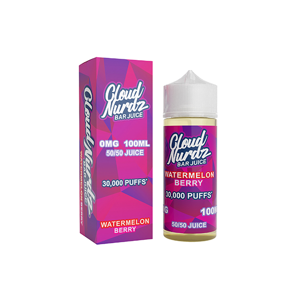 0mg Cloud Nurdz Bar Juice 100ml Shortfill (50VG/50PG) - www.justgovape.co.uk