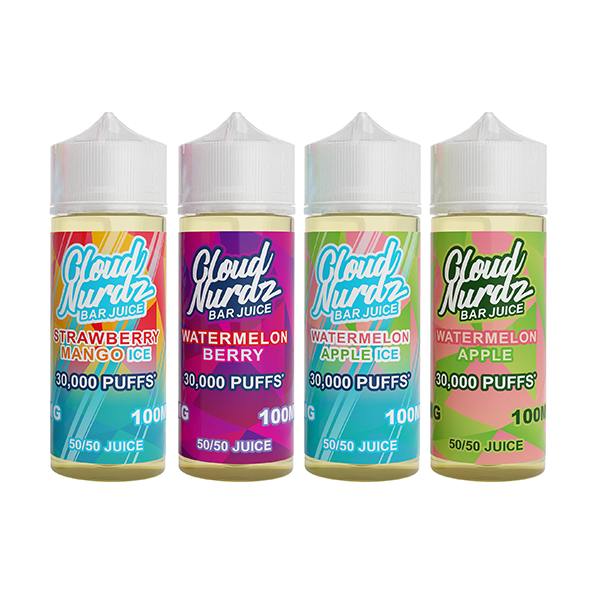 0mg Cloud Nurdz Bar Juice 100ml Shortfill (50VG/50PG) - www.justgovape.co.uk