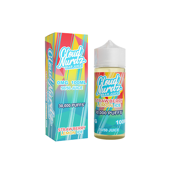 0mg Cloud Nurdz Bar Juice 100ml Shortfill (50VG/50PG) - www.justgovape.co.uk