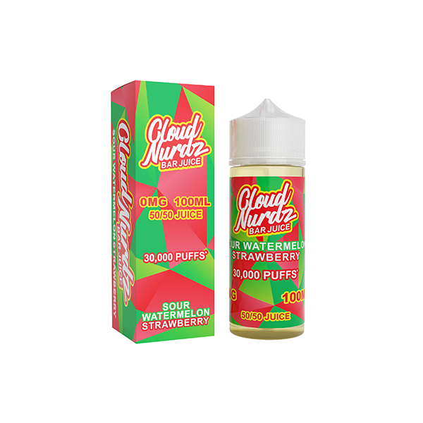 0mg Cloud Nurdz Bar Juice 100ml Shortfill (50VG/50PG) - www.justgovape.co.uk