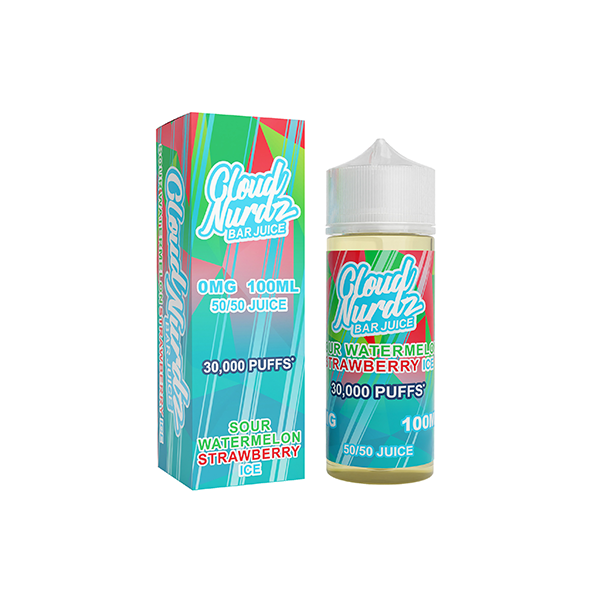 0mg Cloud Nurdz Bar Juice 100ml Shortfill (50VG/50PG) - www.justgovape.co.uk