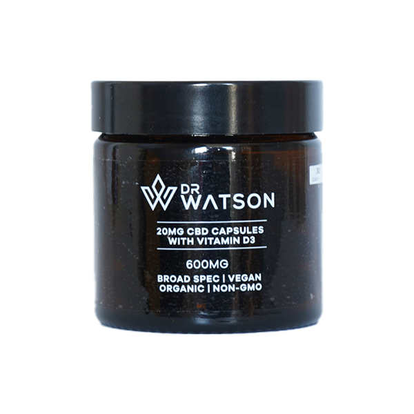 Dr Watson 600mg CBD Capsules - 30 Caps - www.justgovape.co.uk