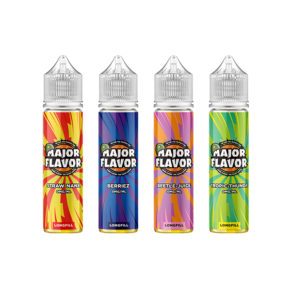 0mg Major Flavour 50ml Longfill (100PG) - www.justgovape.co.uk