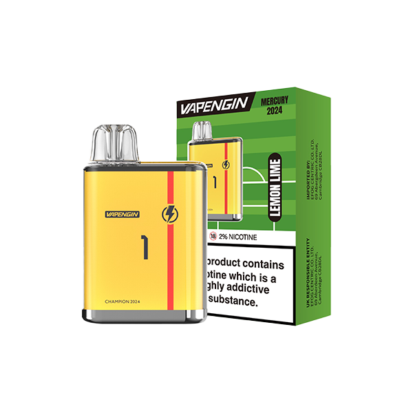 20mg Vapengin Mercury Euro 2024 Edition Disposable Vape Device 600 Puffs - www.justgovape.co.uk