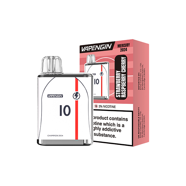 20mg Vapengin Mercury Euro 2024 Edition Disposable Vape Device 600 Puffs - www.justgovape.co.uk