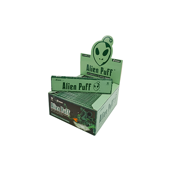 Alien Puff Kingsize Green Papers 50 Booklets (HP2120-AP)