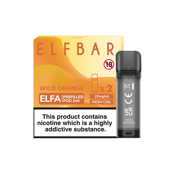 EXPIRED:: ELF Bar ELFA 20mg Replacement Prefilled Pods - 2ml - www.justgovape.co.uk