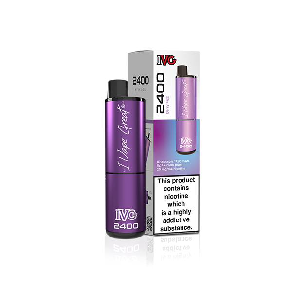 20mg I VG 2400 Disposable Vapes 2400 Puffs - www.justgovape.co.uk