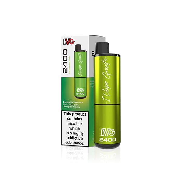 20mg I VG 2400 Disposable Vapes 2400 Puffs - www.justgovape.co.uk