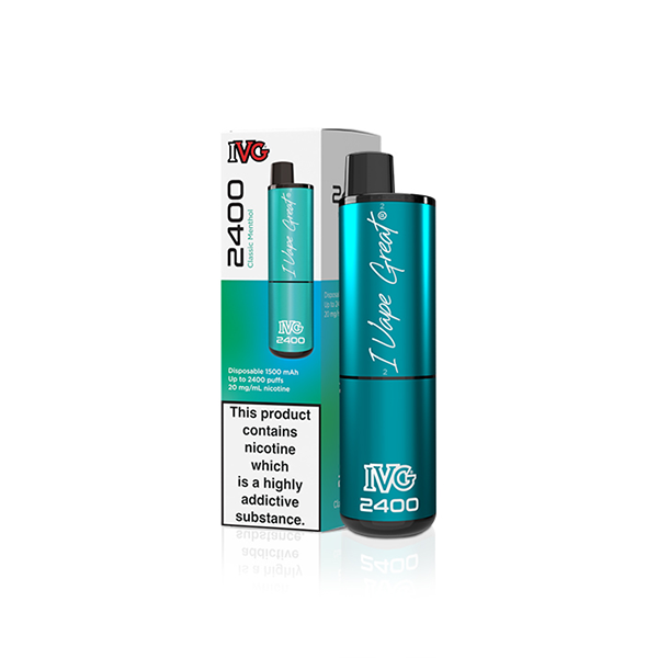 20mg I VG 2400 Disposable Vapes 2400 Puffs - www.justgovape.co.uk