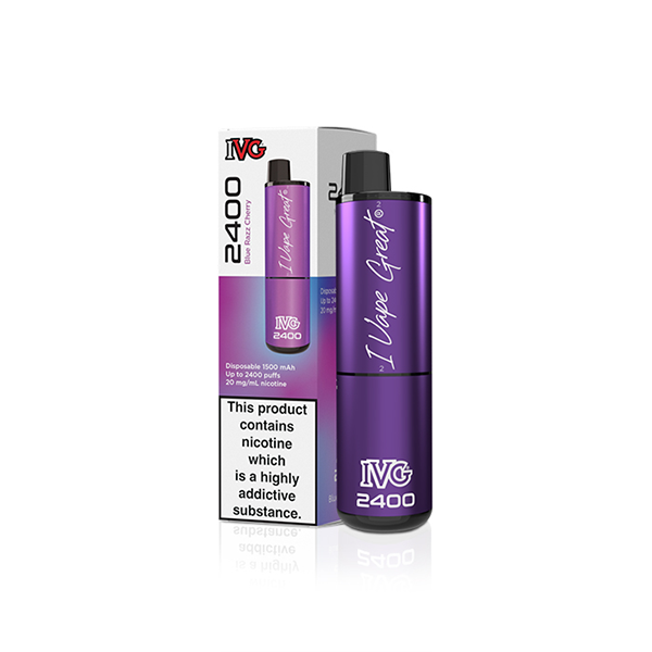 20mg I VG 2400 Disposable Vapes 2400 Puffs - www.justgovape.co.uk