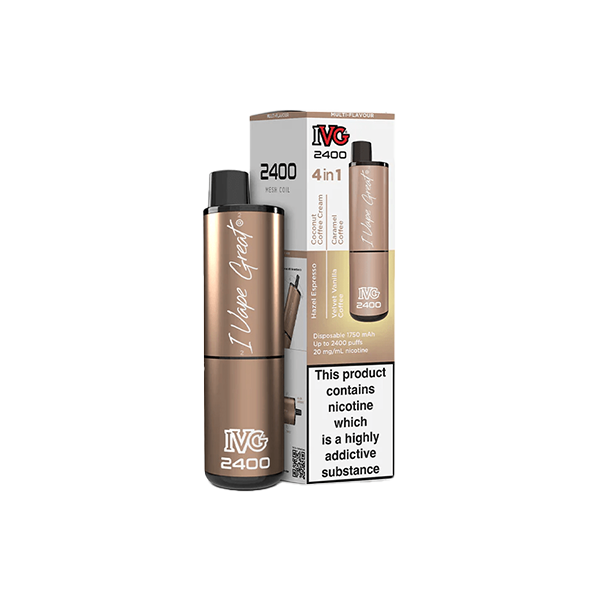 20mg I VG 2400 Disposable Vapes 2400 Puffs - 4 in 1 Multi-Edition - www.justgovape.co.uk