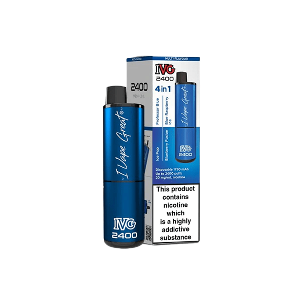 20mg I VG 2400 Disposable Vapes 2400 Puffs - 4 in 1 Multi-Edition - www.justgovape.co.uk