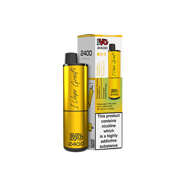 20mg I VG 2400 Disposable Vapes 2400 Puffs - 4 in 1 Multi-Edition - www.justgovape.co.uk