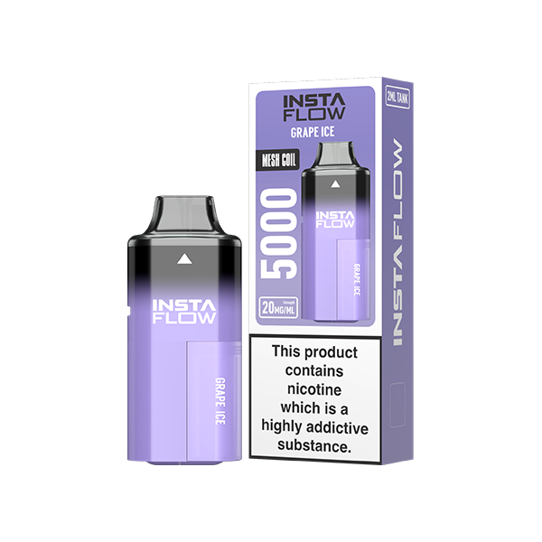 20mg Instaflow 5000 Disposable Rechargeable Vape Kit 5000 Puffs - www.justgovape.co.uk