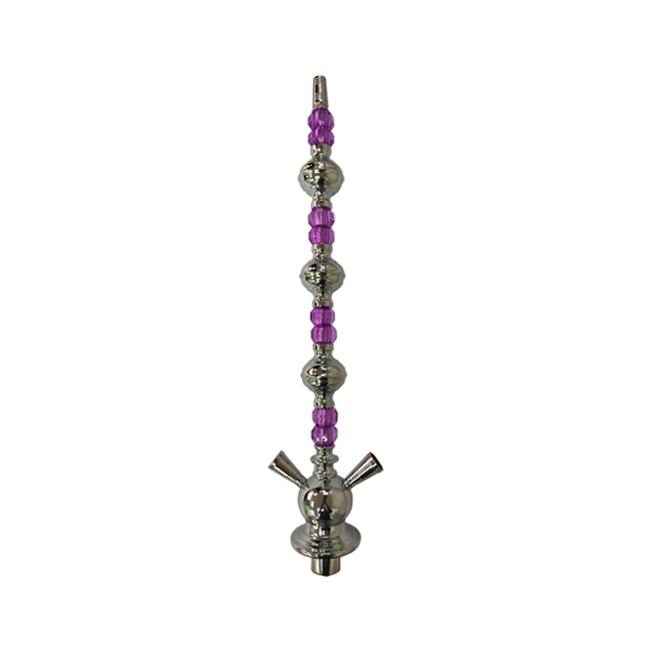 Large Glass Metal Shisha Stem - Assorted Colours - www.justgovape.co.uk