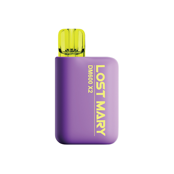 20mg Lost Mary DM600 X2 Disposable Pod Kit 1200 Puffs - Twin Pack - www.justgovape.co.uk