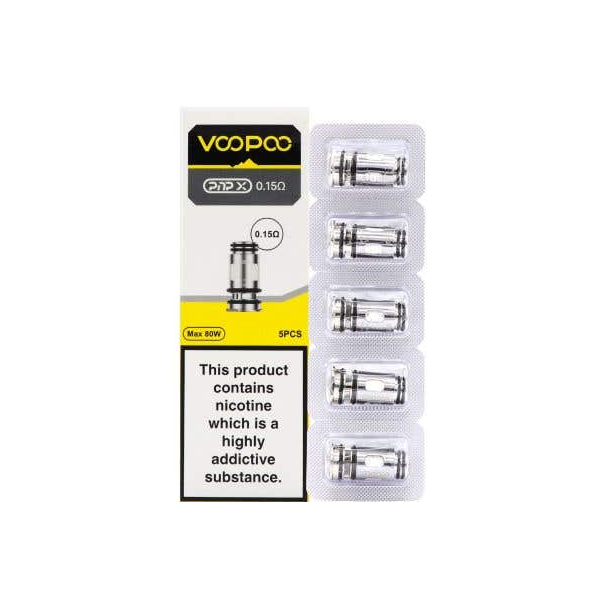 VooPoo PnP X Replacement Coils (0.15Ohm/0.2Ohm/0.3Ohm/0.6Ohm) - www.justgovape.co.uk