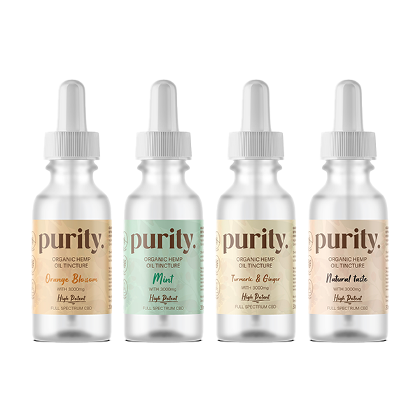 Purity 3000mg Full-Spectrum High Potency CBD Hemp Oil 30ml - www.justgovape.co.uk