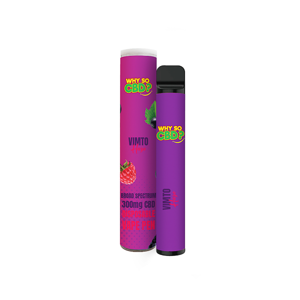 Why So CBD? 300mg CBD Broad Spectrum Disposable Vape - 2ml - www.justgovape.co.uk