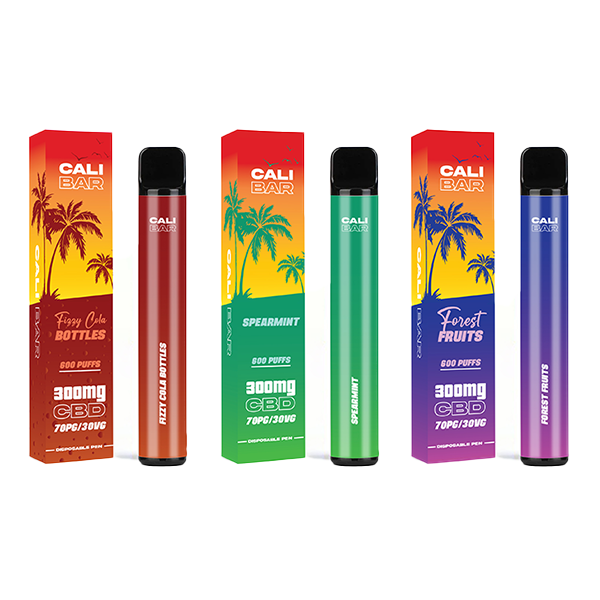 CALI BAR C600 300mg CBD Disposable Vape Device 600 Puffs - www.justgovape.co.uk