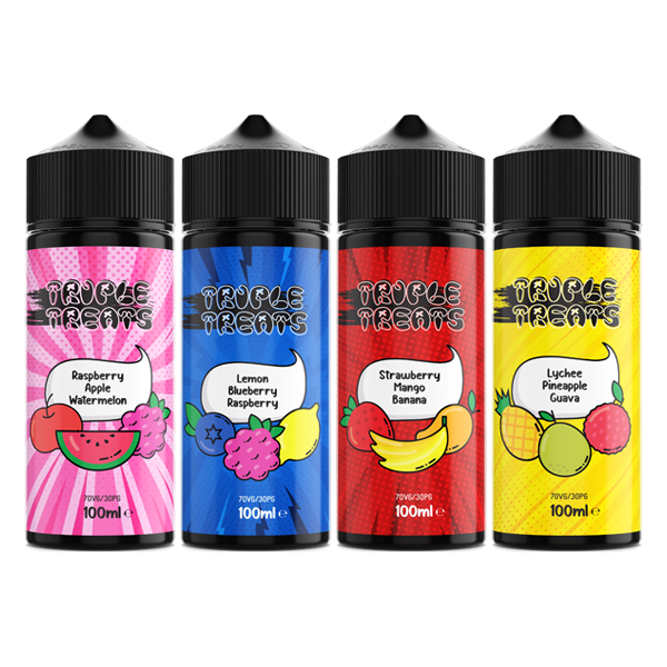 Triple Treats 100ml Shortfill 0mg (70VG/30PG) - www.justgovape.co.uk