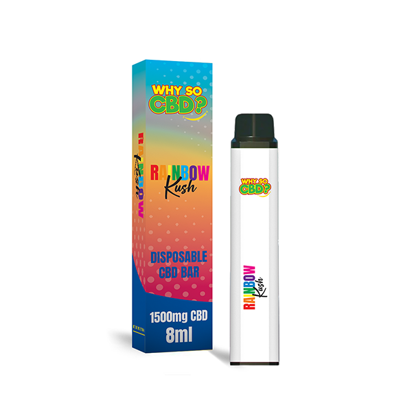 Why So CBD? 1500mg CBD Broad Spectrum Disposable Vape - 8ml - www.justgovape.co.uk