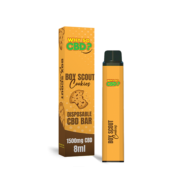 Why So CBD? 1500mg CBD Broad Spectrum Disposable Vape - 8ml - www.justgovape.co.uk