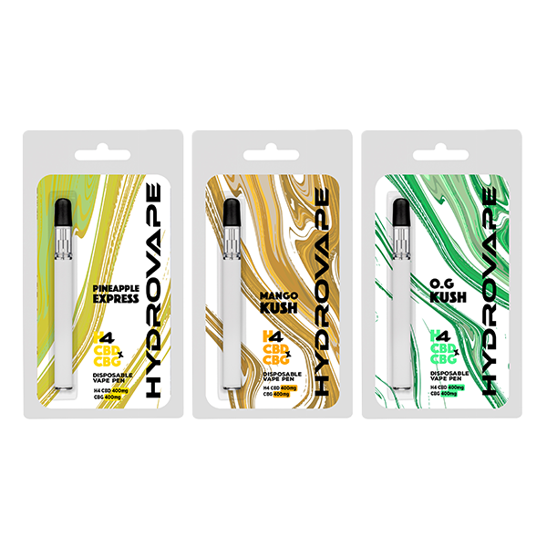 Hydrovape 800mg H4CBD & CBG Disposable Vape Pen - www.justgovape.co.uk