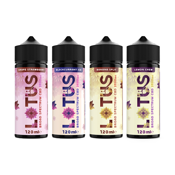 Lotus Leaf CBD 2500mg CBD Broad-Spectrum E-liquid 100ml (70VG/30PG) - www.justgovape.co.uk