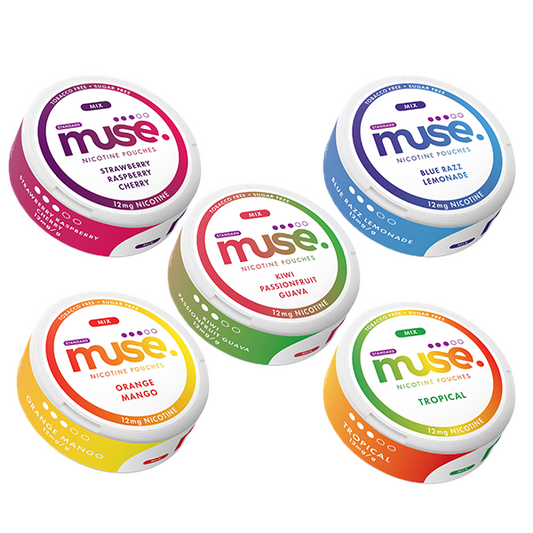 12mg Muse Mix Nicotine Pouches - 20 Pouches - www.justgovape.co.uk