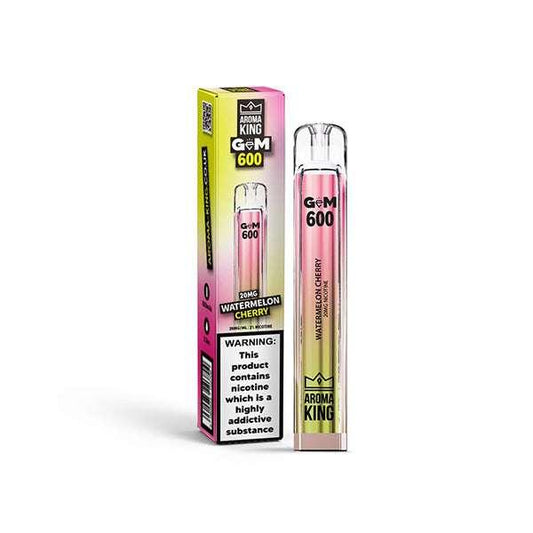 0mg Aroma King GEM 600 Disposable Vape Device 600 Puffs Concentrates & DIY Vaping Products 5 www.justgovape.co.uk