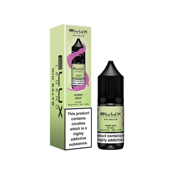 10mg Elux Legend 10ml Nic Salts (50VG/50PG) - www.justgovape.co.uk