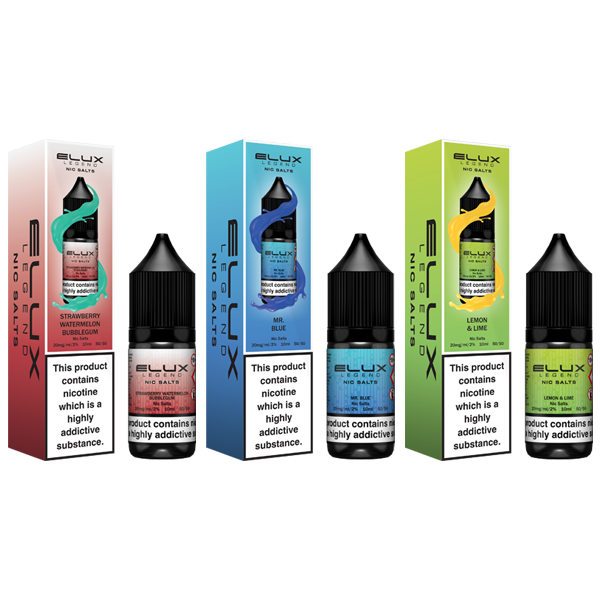 10mg Elux Legend 10ml Nic Salts (50VG/50PG) - www.justgovape.co.uk