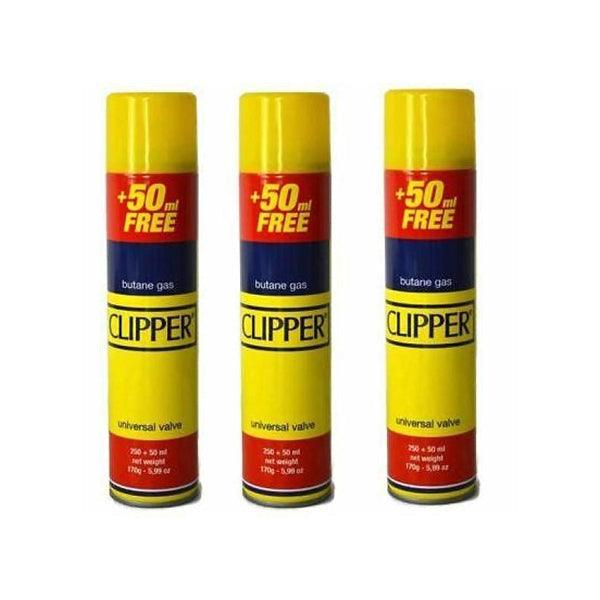 Clipper 300ml Butane Gas With Adapter Cap -Full pack - www.justgovape.co.uk