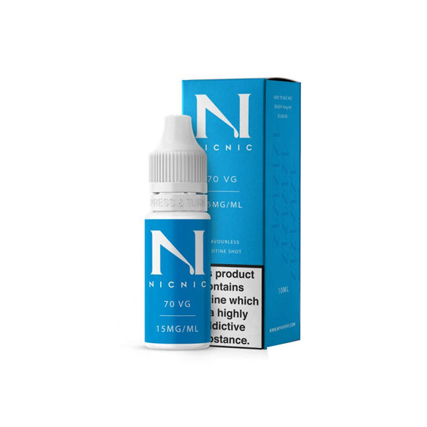 15mg Nic Nic Flavourless Nicotine Shot 10ml 70VG - www.justgovape.co.uk