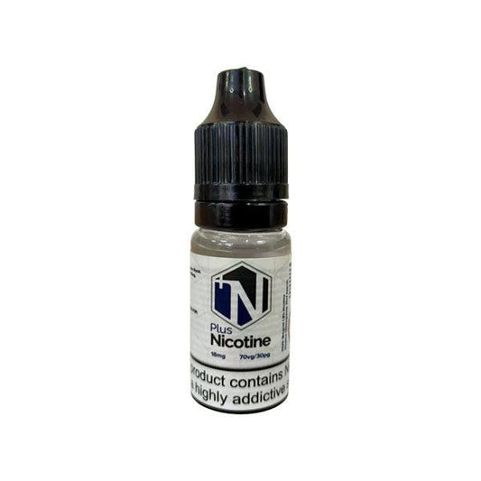 18mg Plus Nicotine Flavourless Nicotine Shot 10ml (70VG) - www.justgovape.co.uk