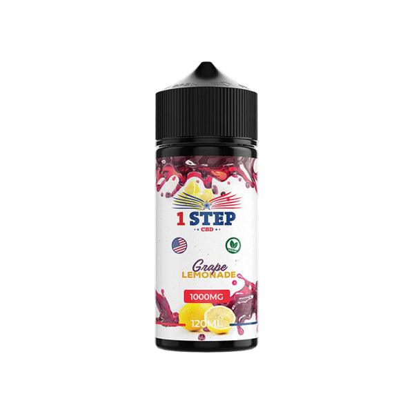 1 Step CBD 1000mg CBD E-liquid 120ml (BUY 1 GET 1 FREE) - www.justgovape.co.uk