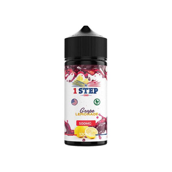 1 Step CBD 500mg CBD E-liquid 120ml (BUY 1 GET 1 FREE) - www.justgovape.co.uk