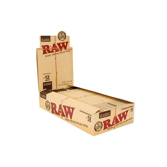 20 Raw Classic Supernatural 12 Inch Rolling Papers - www.justgovape.co.uk