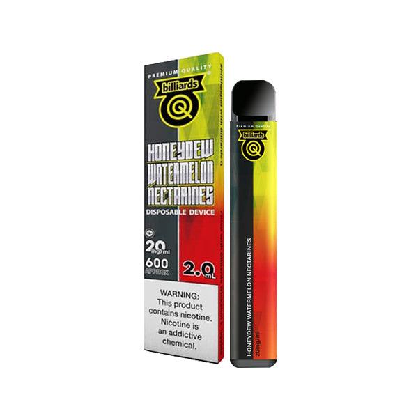 20mg Billiards Q Tricks Shot Disposable Vape Device 600 Puffs - www.justgovape.co.uk