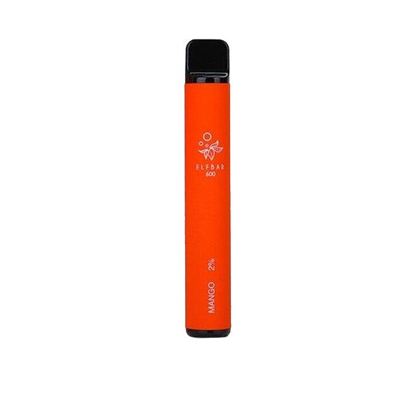 20mg ELF Bar Disposable Vape Pod 600 Puffs - www.justgovape.co.uk