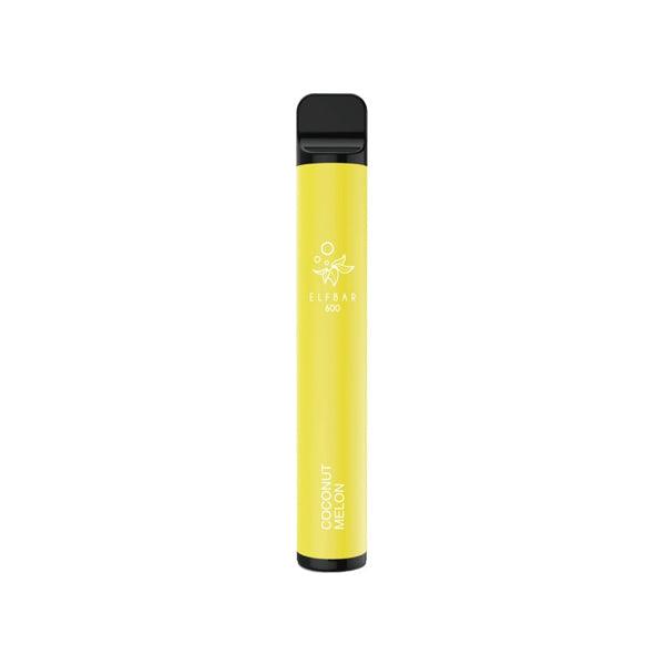 20mg ELF Bar Disposable Vape Pod 600 Puffs - www.justgovape.co.uk