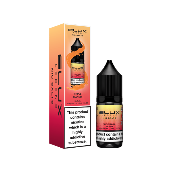 20mg Elux Legend 10ml Nic Salts (50VG/50PG) - www.justgovape.co.uk