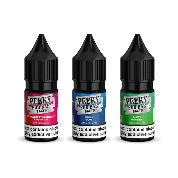 20mg Peeky Blenders Pod Bar 10ml Nic Salts (50VG/50PG) - www.justgovape.co.uk