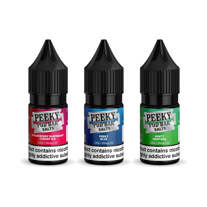 20mg Peeky Blenders Pod Bar 10ml Nic Salts (50VG/50PG) - www.justgovape.co.uk