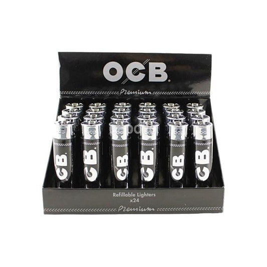 OCB Premium Large Flint Refillable Lighters - www.justgovape.co.uk