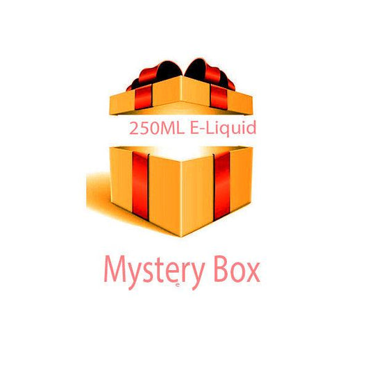 250ml E-liquid MYSTERY BOX + Nic Shots - www.justgovape.co.uk