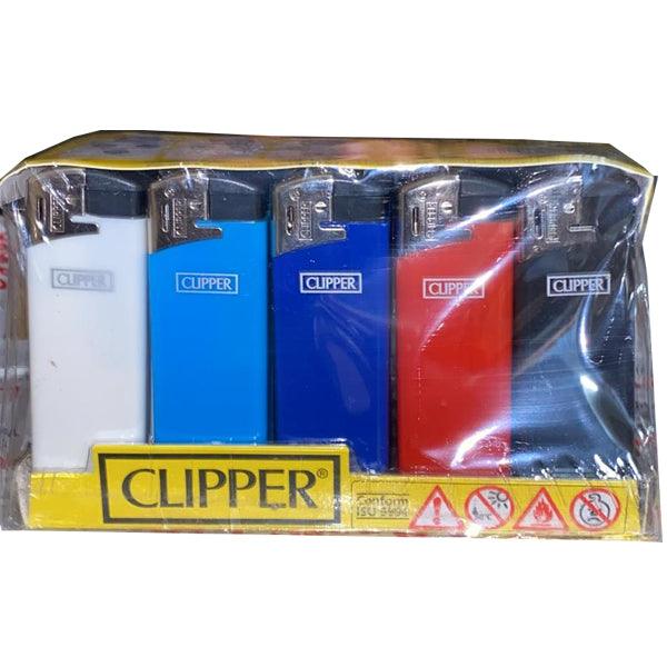 25 Clipper Flat Fit Translucent Electronic Lighters - TK21R - www.justgovape.co.uk